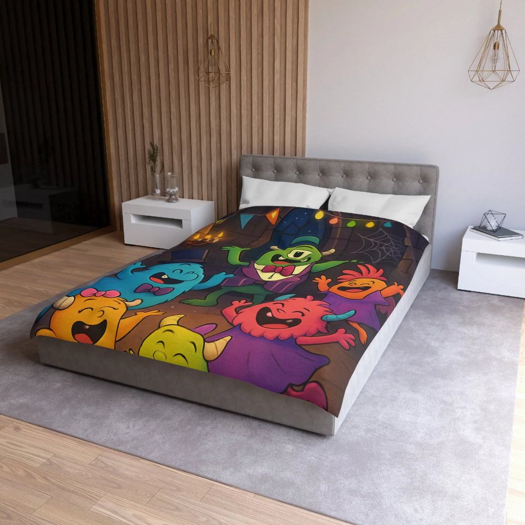 Housse de Couette Microfibre Design Artistique Moderne Décoration Chambre Confort Premium