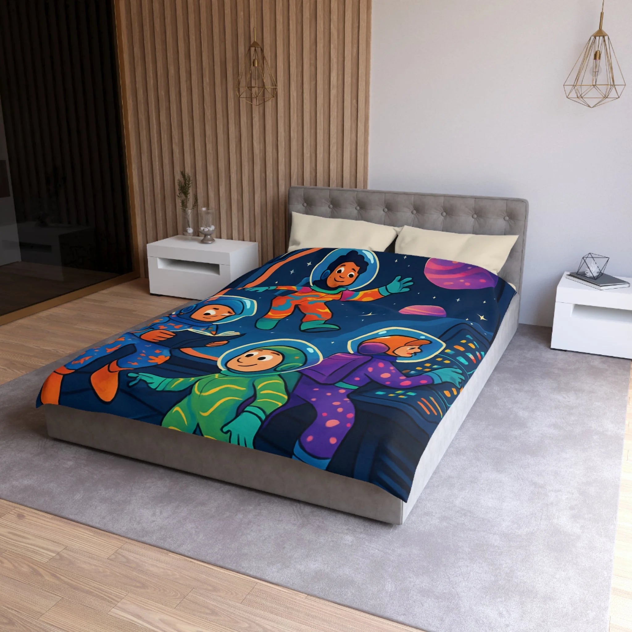 Housse de Couette Microfibre Création Artistique Moderne Design Exclusif Décoration Chambre