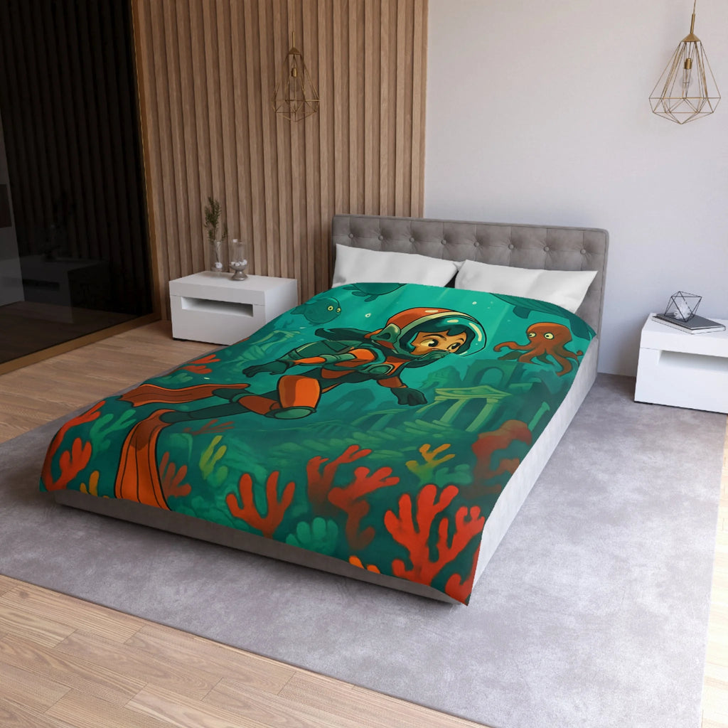 Housse de Couette Microfibre Création Artistique Moderne Design Exclusif Décoration Chambre
