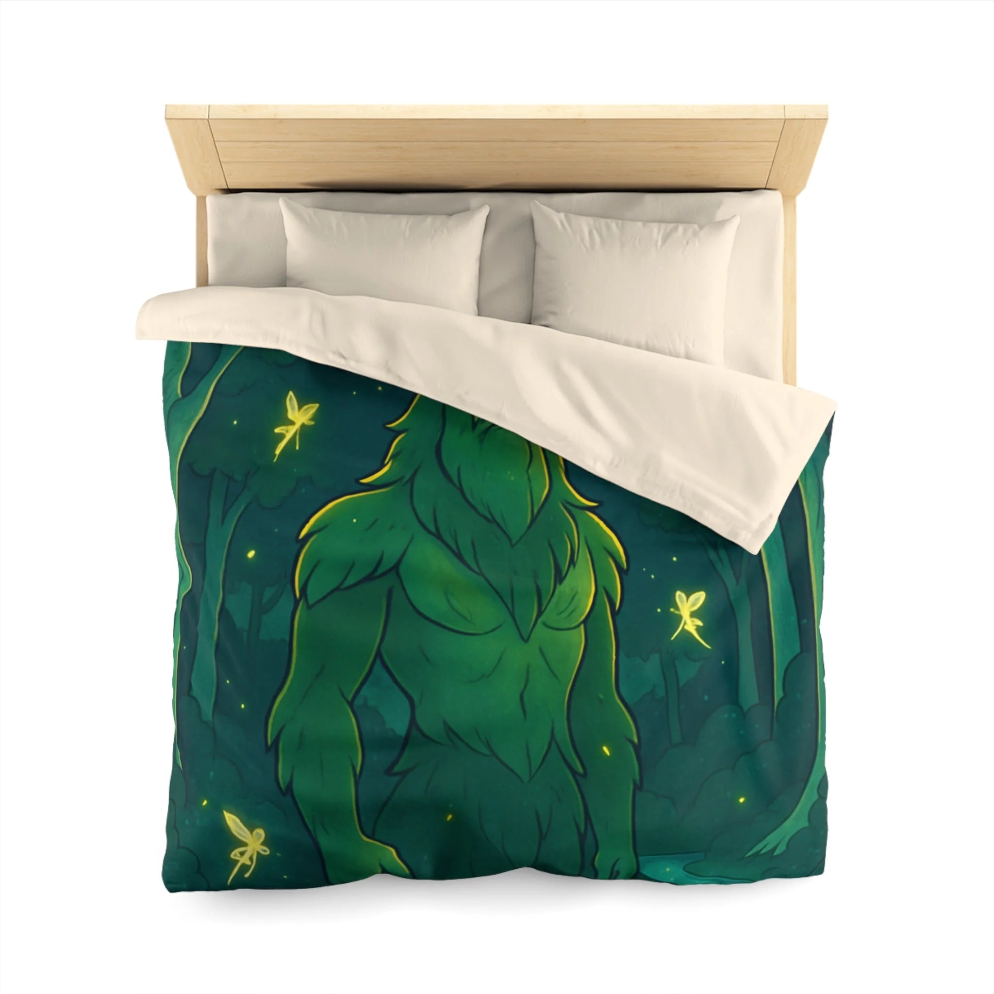 Housse de Couette Microfibre Illustration Unique Design Moderne Décoration Intérieure Raffinée