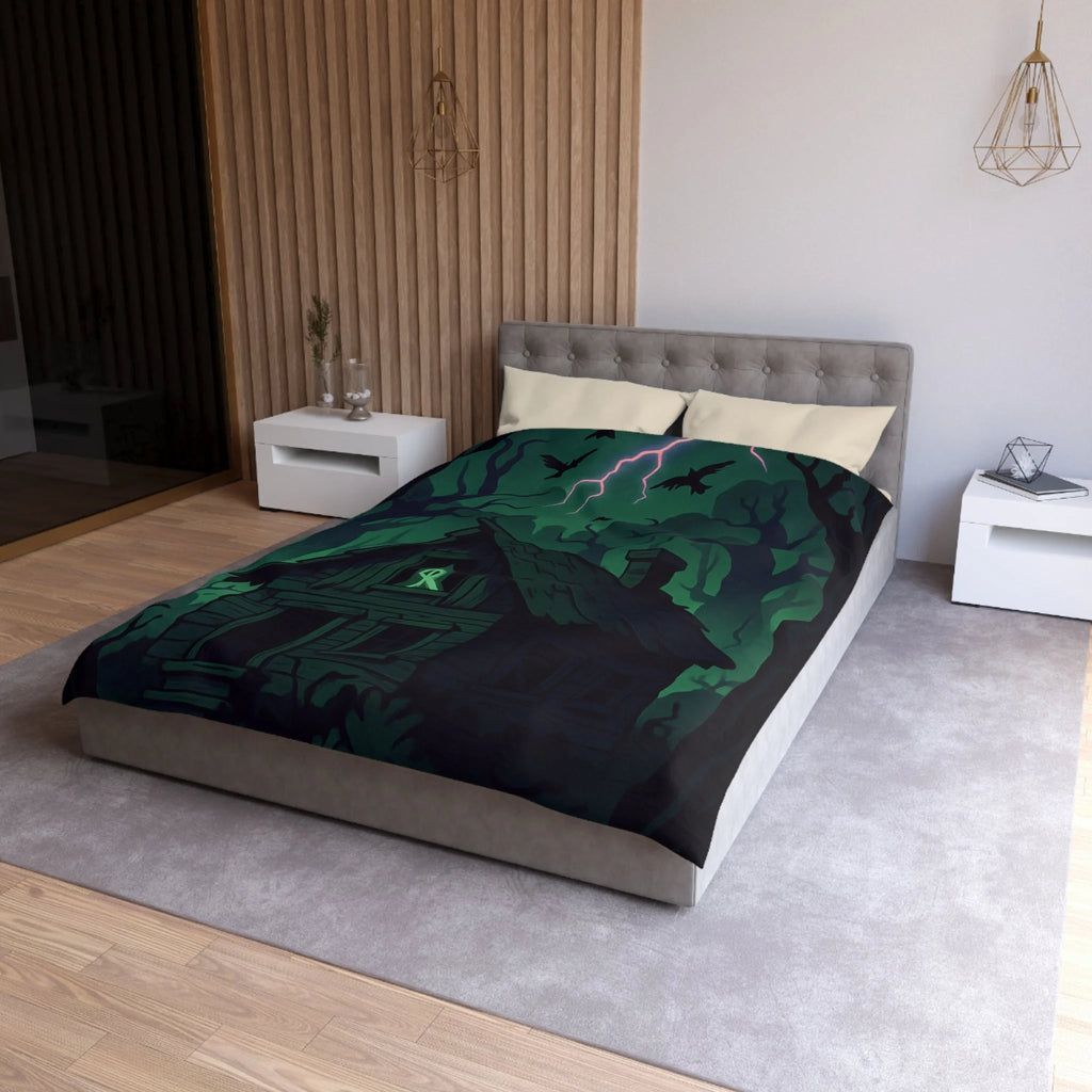 Housse de Couette Microfibre Design Artistique Moderne Décoration Chambre Confort Premium