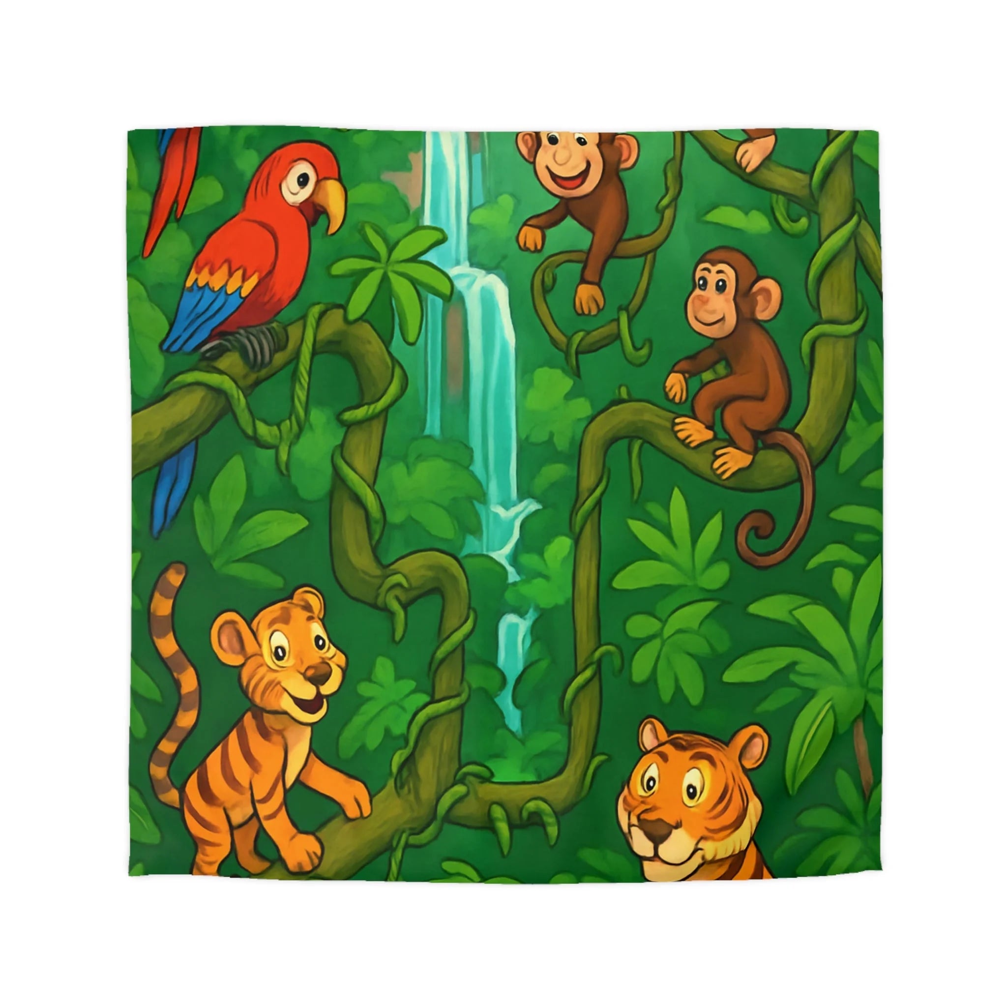 Housse de Couette Microfibre Illustration Unique Design Moderne Décoration Intérieure Raffinée
