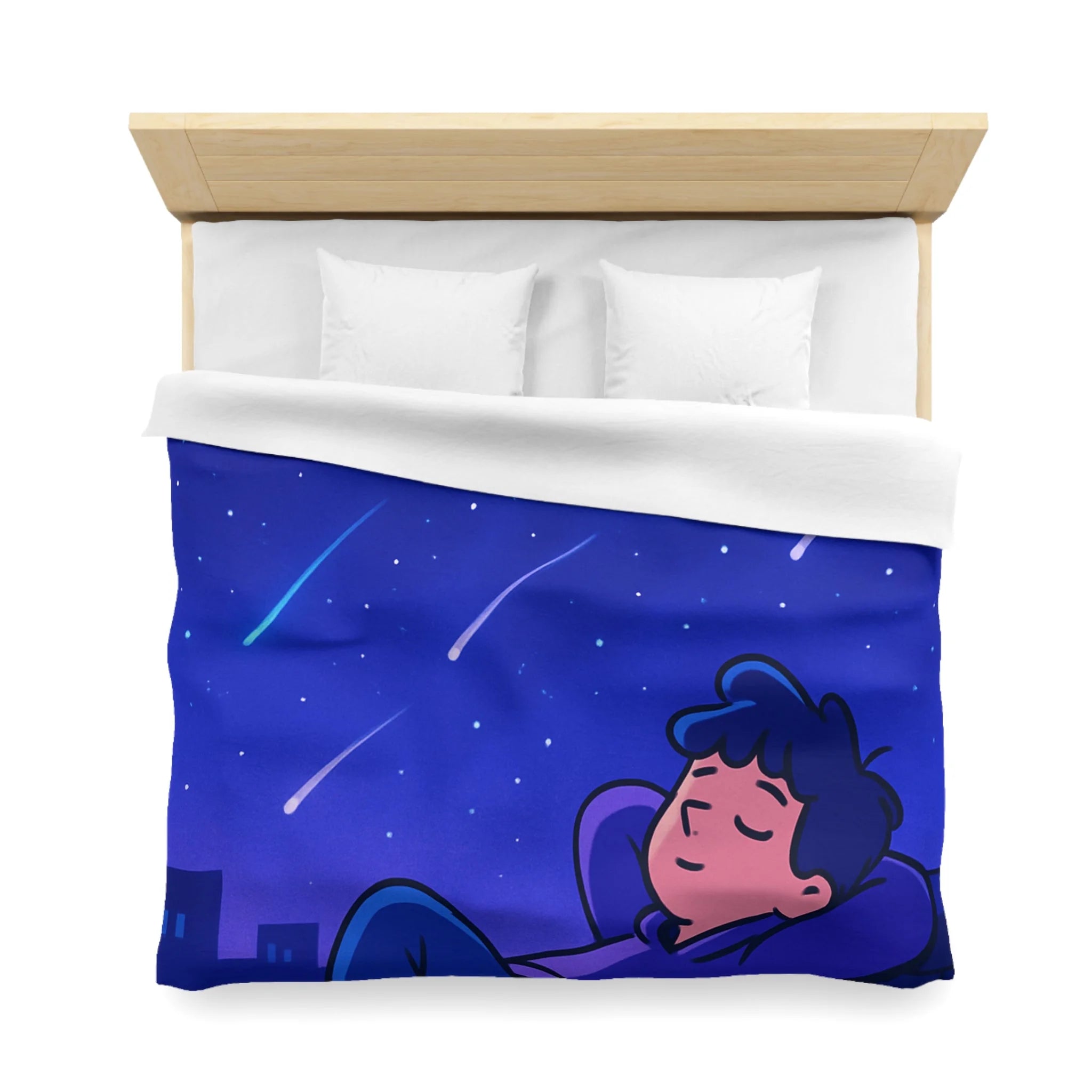 Plongez Dans Un Ciel Étoilé avec Constellations Lumineuses Sur Housse de Couette Envoûtante