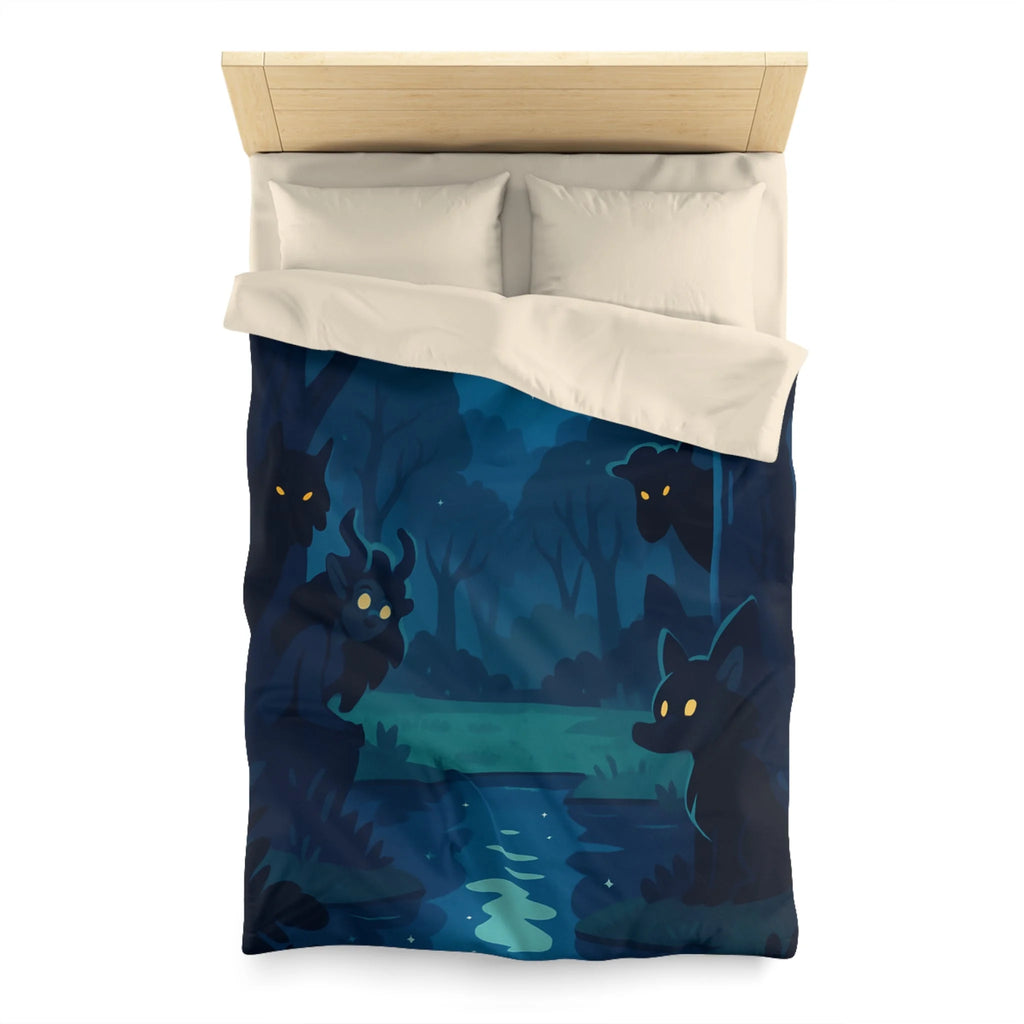 Housse de Couette Microfibre Illustration Unique Design Moderne Décoration Intérieure Raffinée