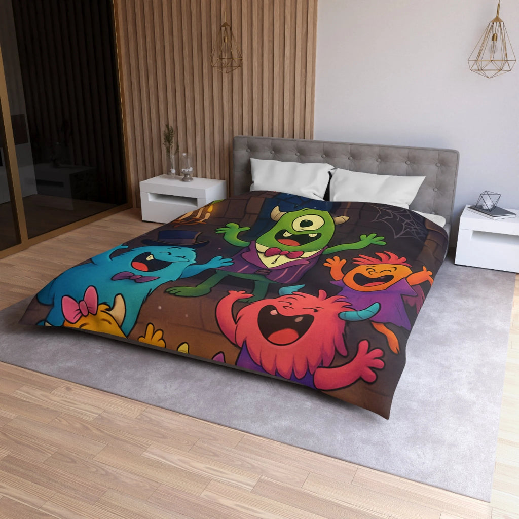 Housse de Couette Microfibre Design Artistique Moderne Décoration Chambre Confort Premium