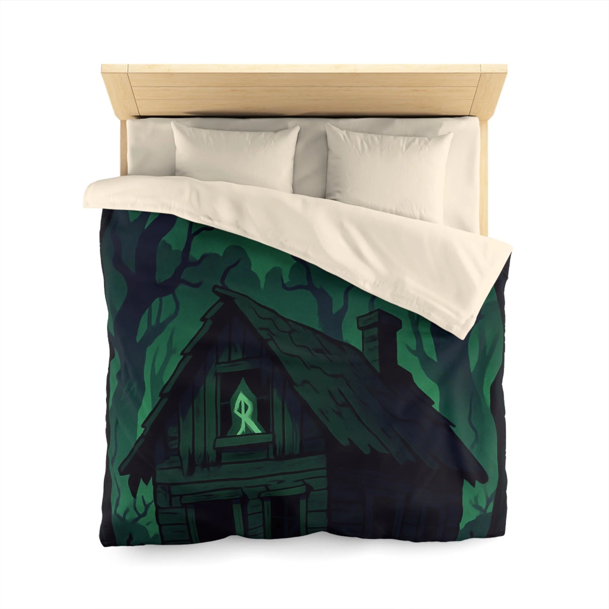Housse de Couette Microfibre Design Artistique Moderne Décoration Chambre Confort Premium