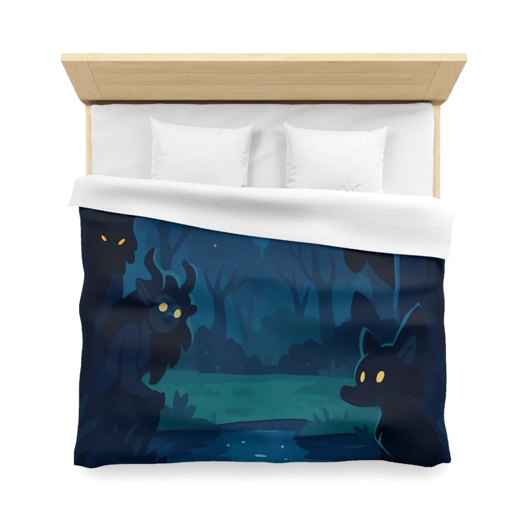 Housse de Couette Microfibre Illustration Unique Design Moderne Décoration Intérieure Raffinée