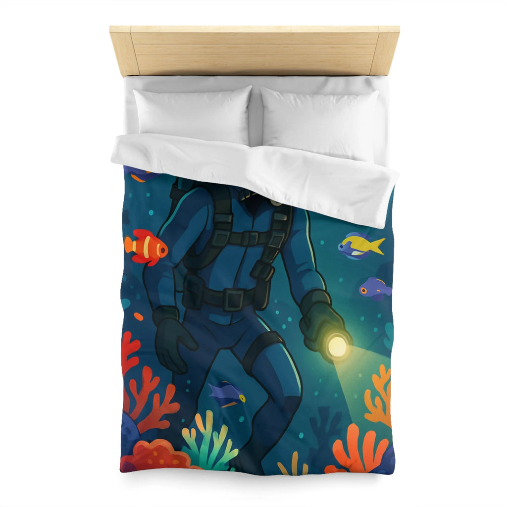 Housse de Couette Microfibre Design Artistique Moderne Décoration Chambre Confort Premium