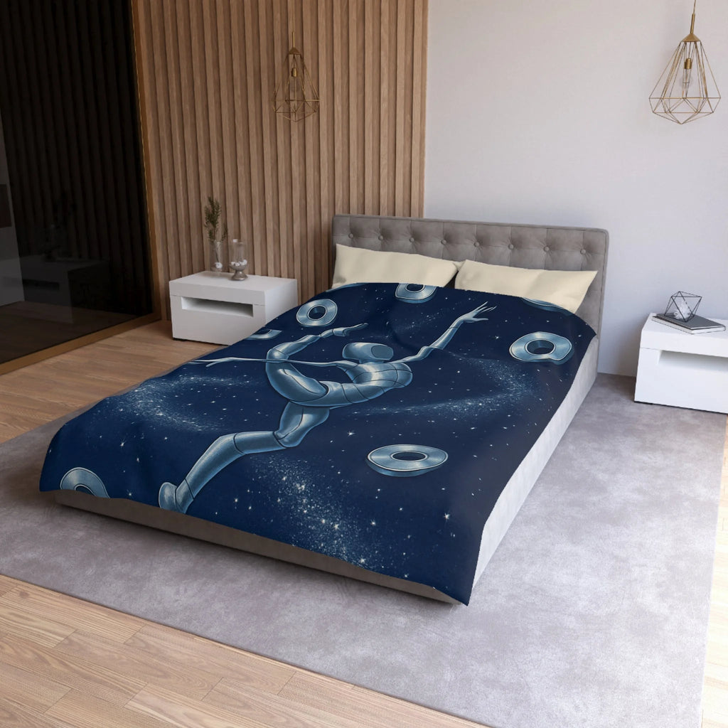 Housse de Couette Microfibre Illustration Unique Design Moderne Décoration Intérieure Raffinée