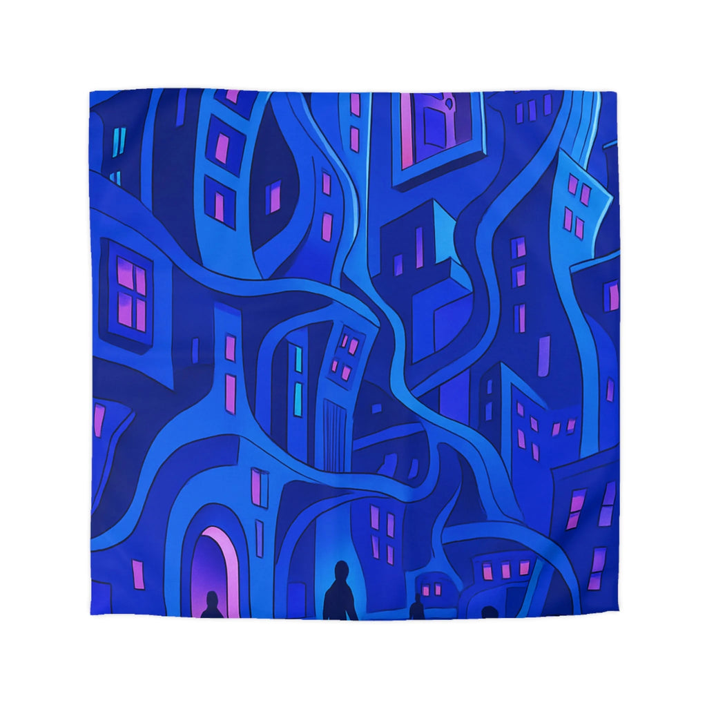 Housse de Couette Microfibre Motif Créatif Original Style Contemporain Chambre Élégante