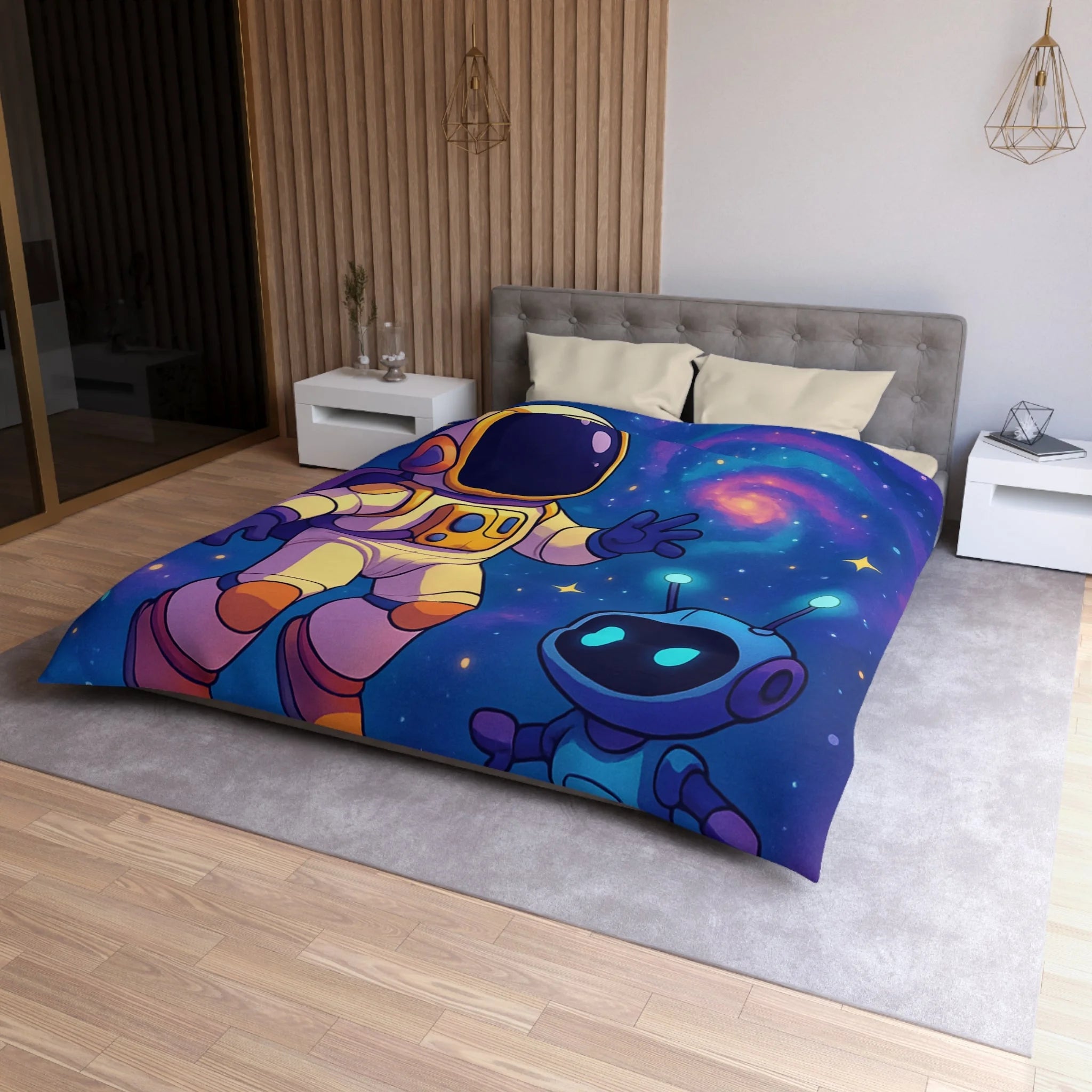 Housse de Couette Microfibre Création Artistique Moderne Design Exclusif Décoration Chambre