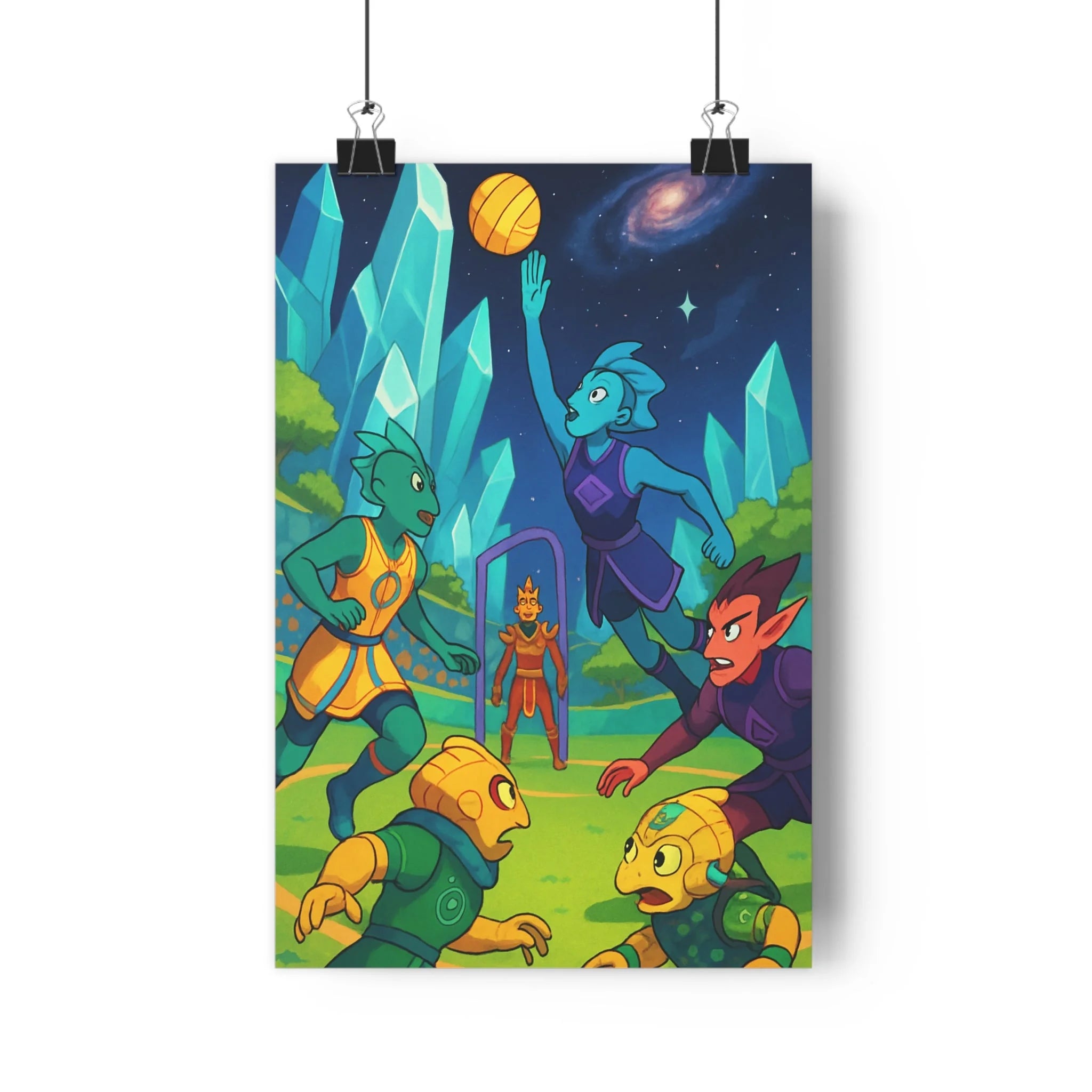 Poster décoratif vibrant coloré anime aventure sciencefiction galaxie chambre salon action style moderne qualité