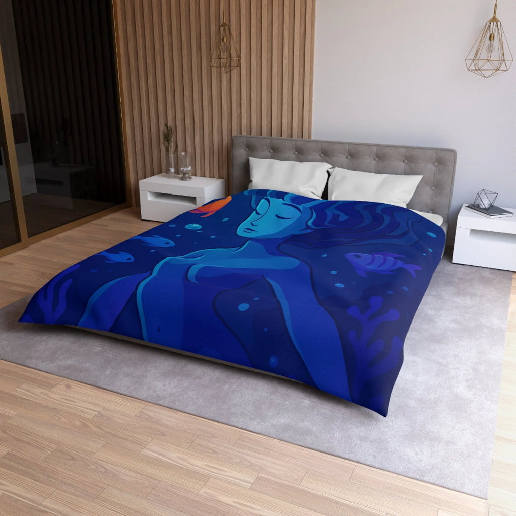 Housse de Couette Microfibre Motif Créatif Original Style Contemporain Chambre Élégante