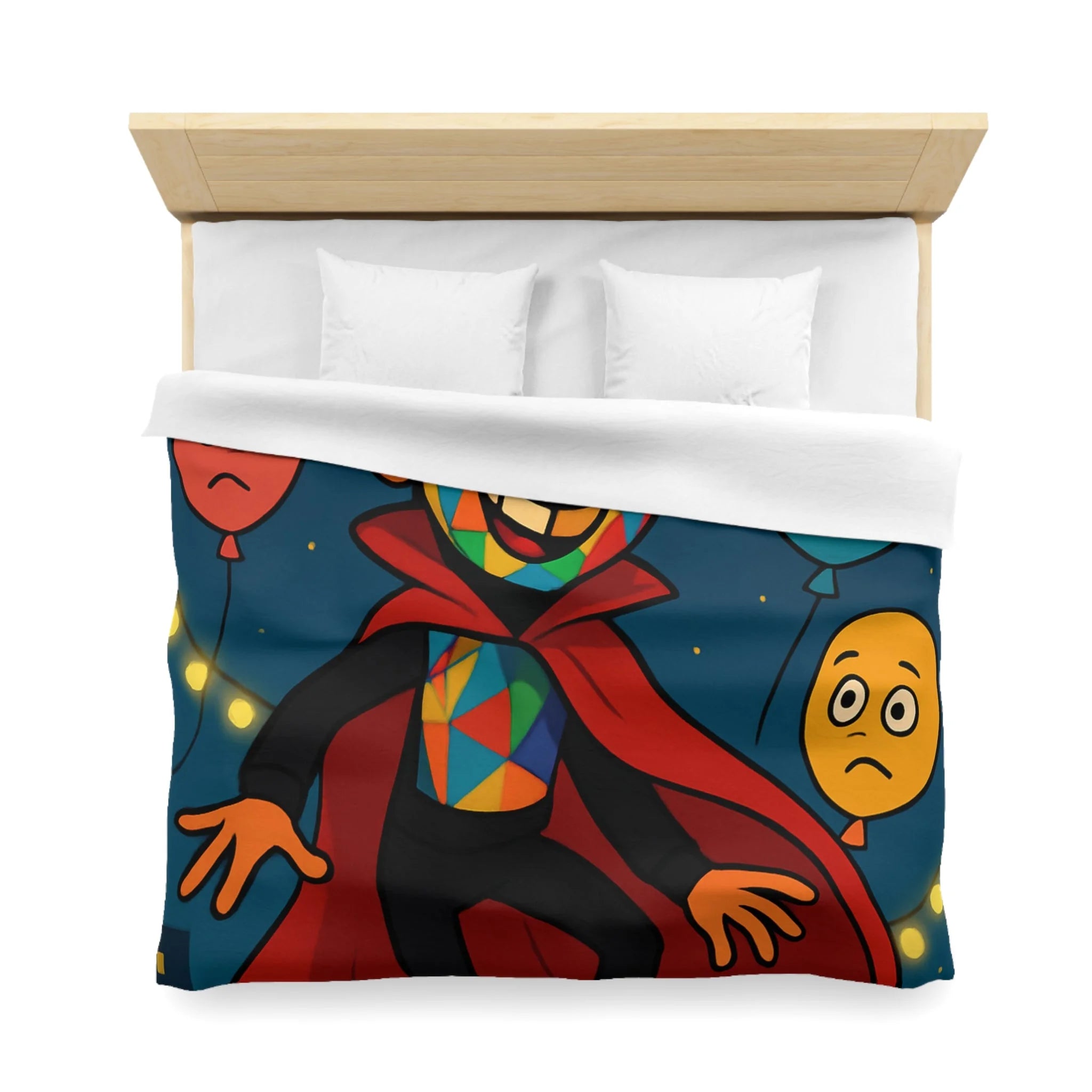Housse de Couette Microfibre Design Artistique Moderne Décoration Chambre Confort Premium