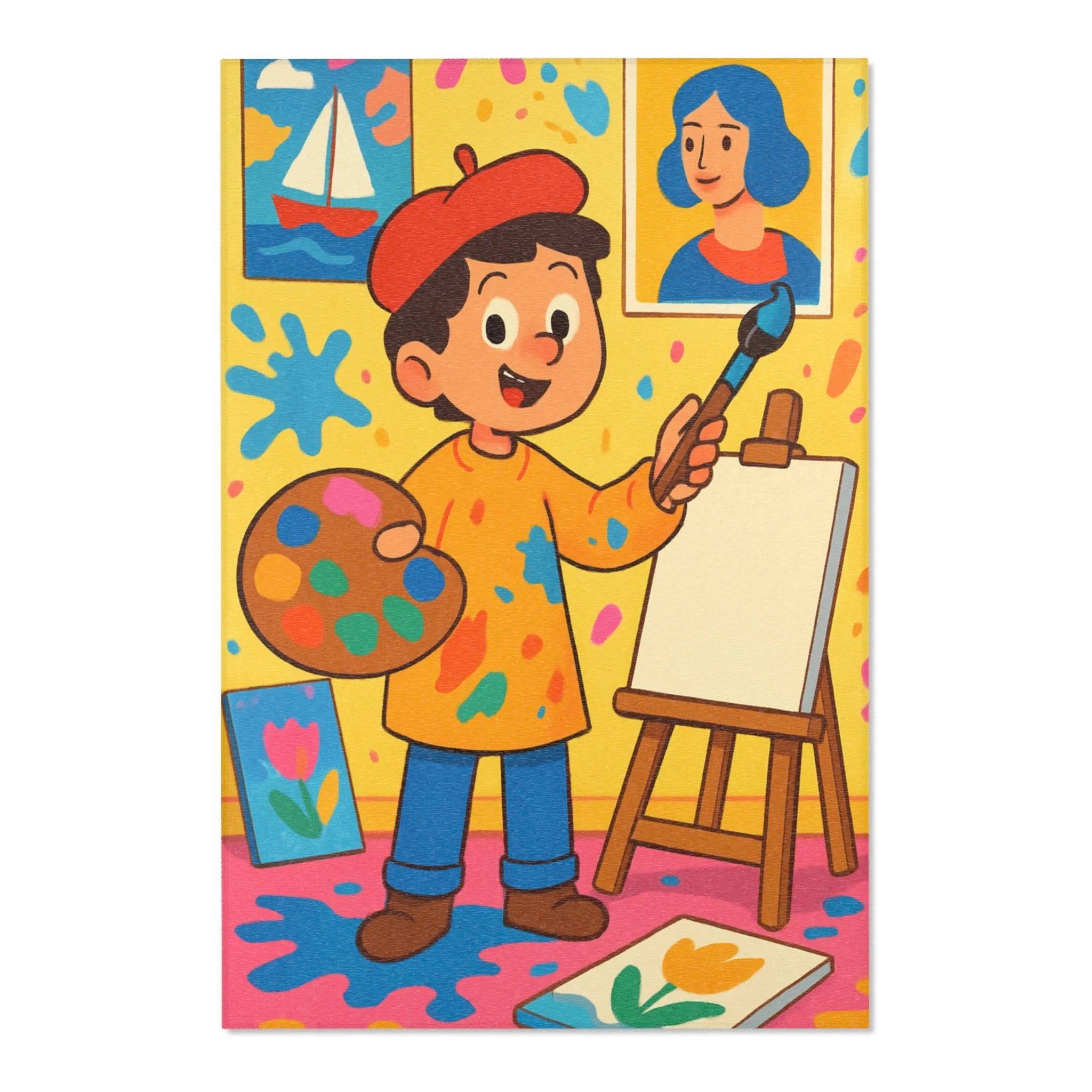 Tapis Area Rug Design Artistique Moderne Décoration Intérieure Chambre Salon Confort Style