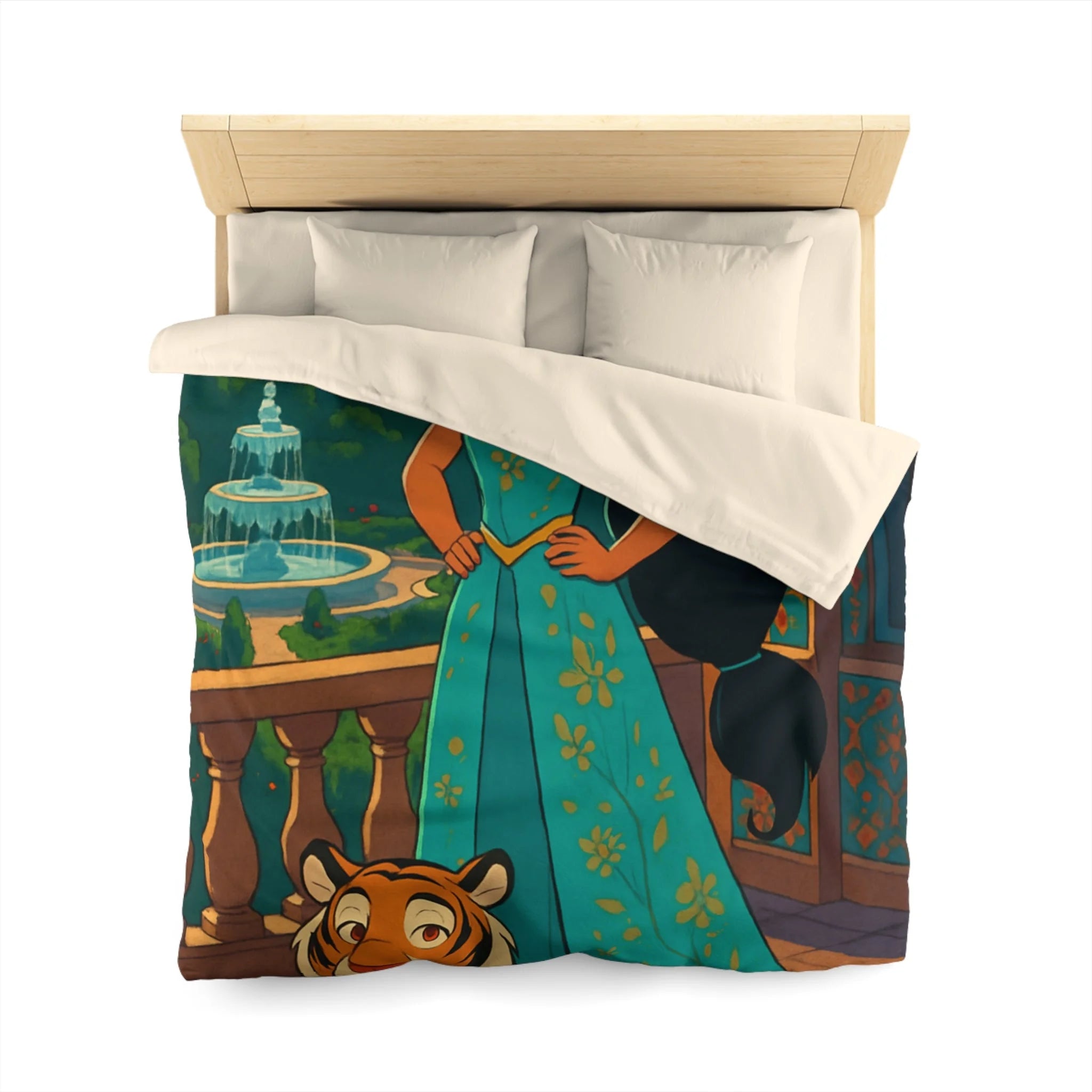 Housse de Couette Microfibre Motif Créatif Original Style Contemporain Chambre Élégante
