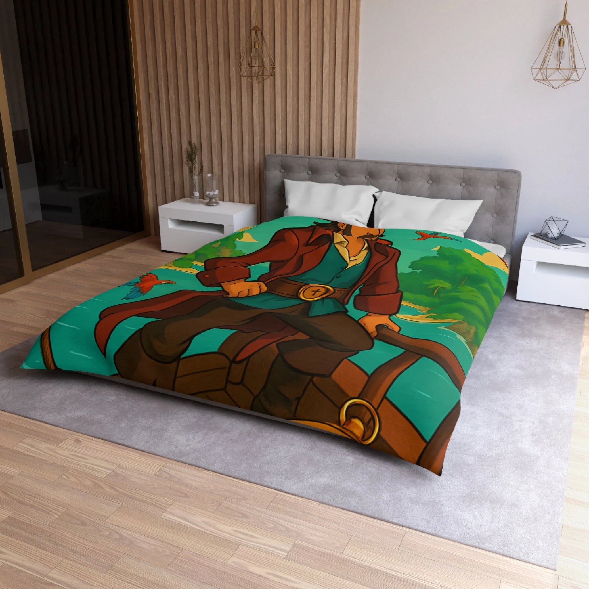 Housse de Couette Microfibre Création Artistique Moderne Design Exclusif Décoration Chambre