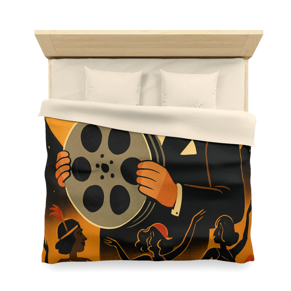 Housse de Couette Microfibre Illustration Unique Design Moderne Décoration Intérieure Raffinée