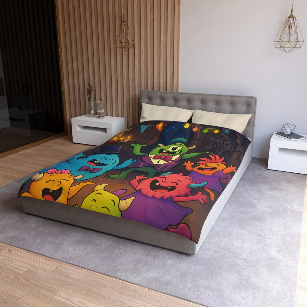 Housse de Couette Microfibre Design Artistique Moderne Décoration Chambre Confort Premium