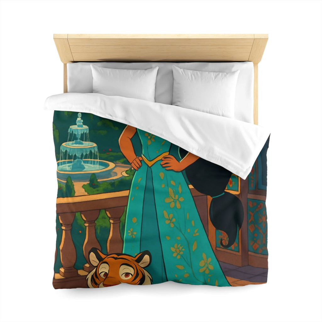 Housse de Couette Microfibre Motif Créatif Original Style Contemporain Chambre Élégante
