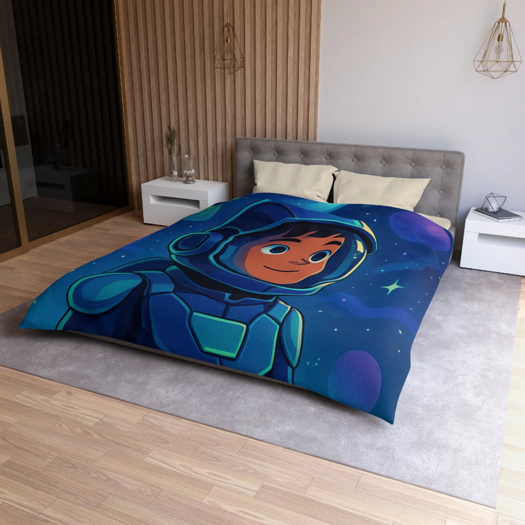 Housse de Couette Microfibre Illustration Unique Design Moderne Décoration Intérieure Raffinée