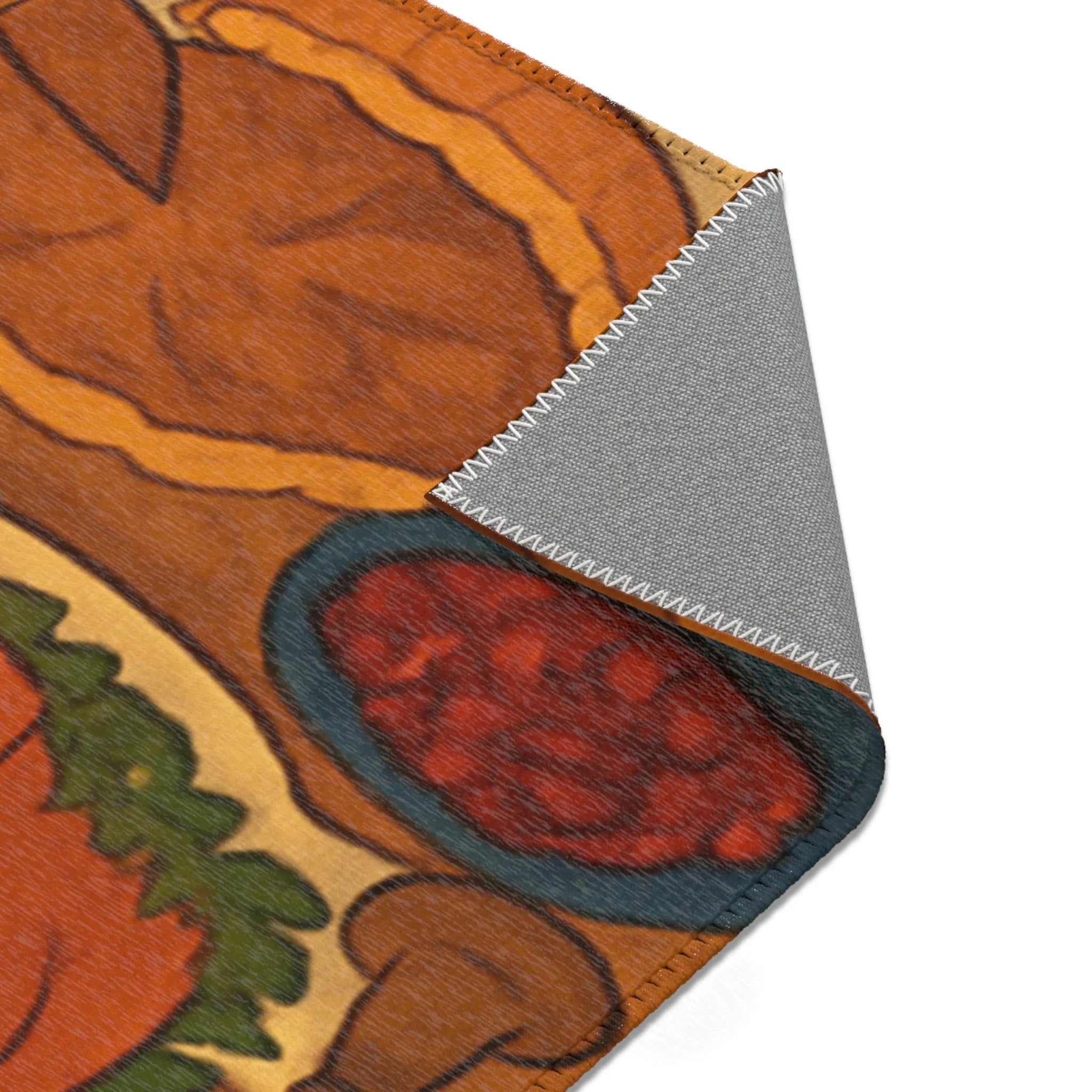 Tapis Décoratif Confortable Évoquant Chaleur Familiale Hivernale pour Intérieur Accueillant