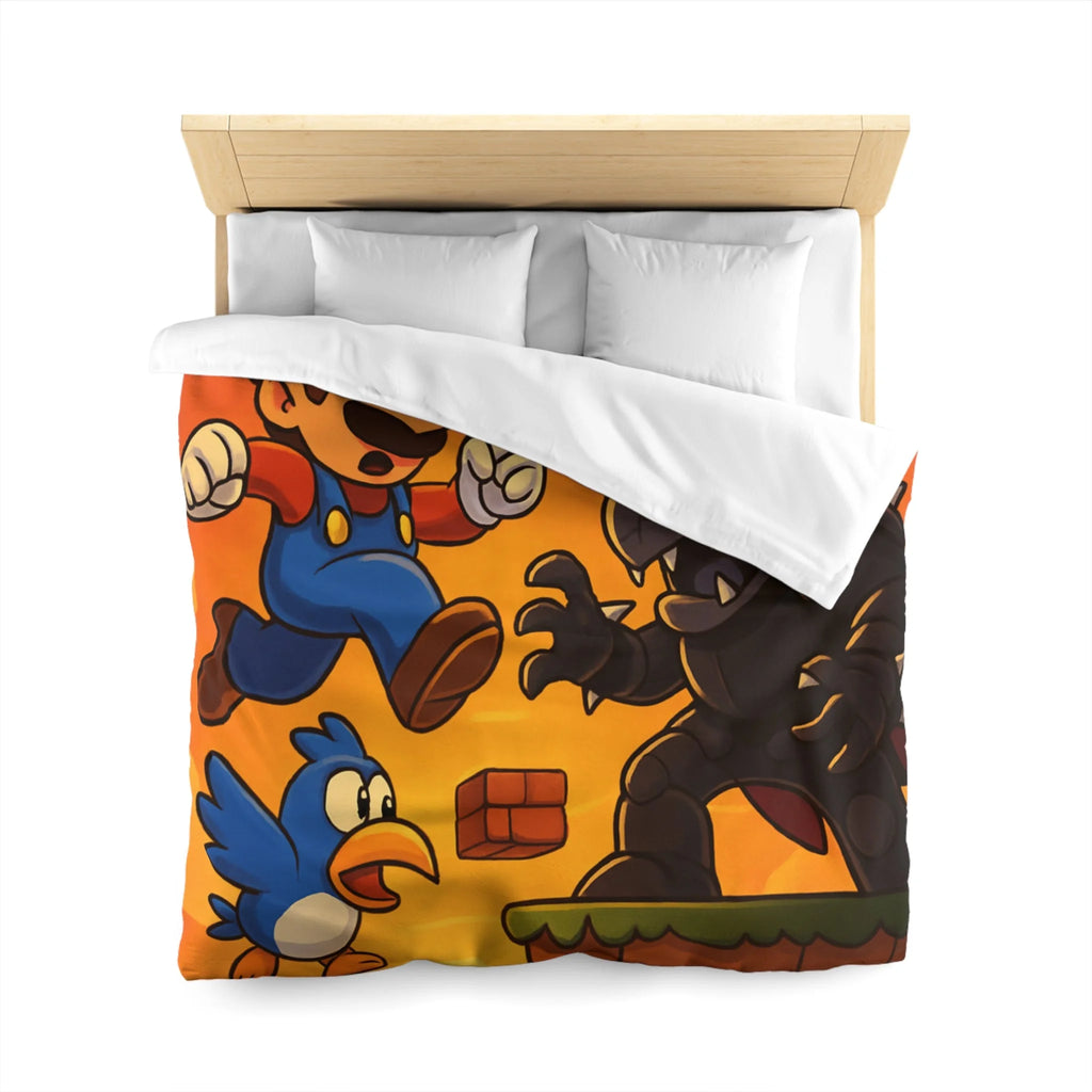 Housse de Couette Microfibre Motif Créatif Original Style Contemporain Chambre Élégante
