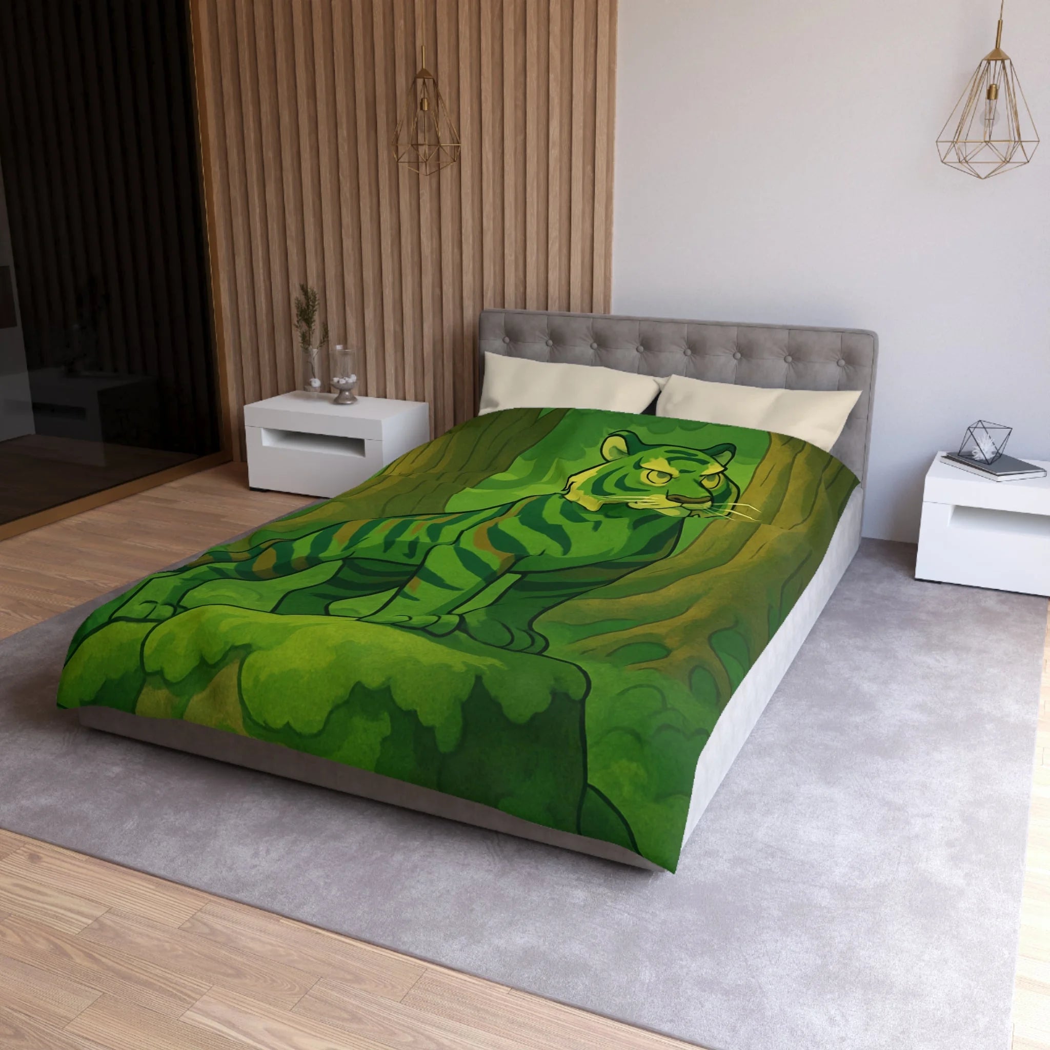 Housse de Couette Microfibre Création Artistique Moderne Design Exclusif Décoration Chambre