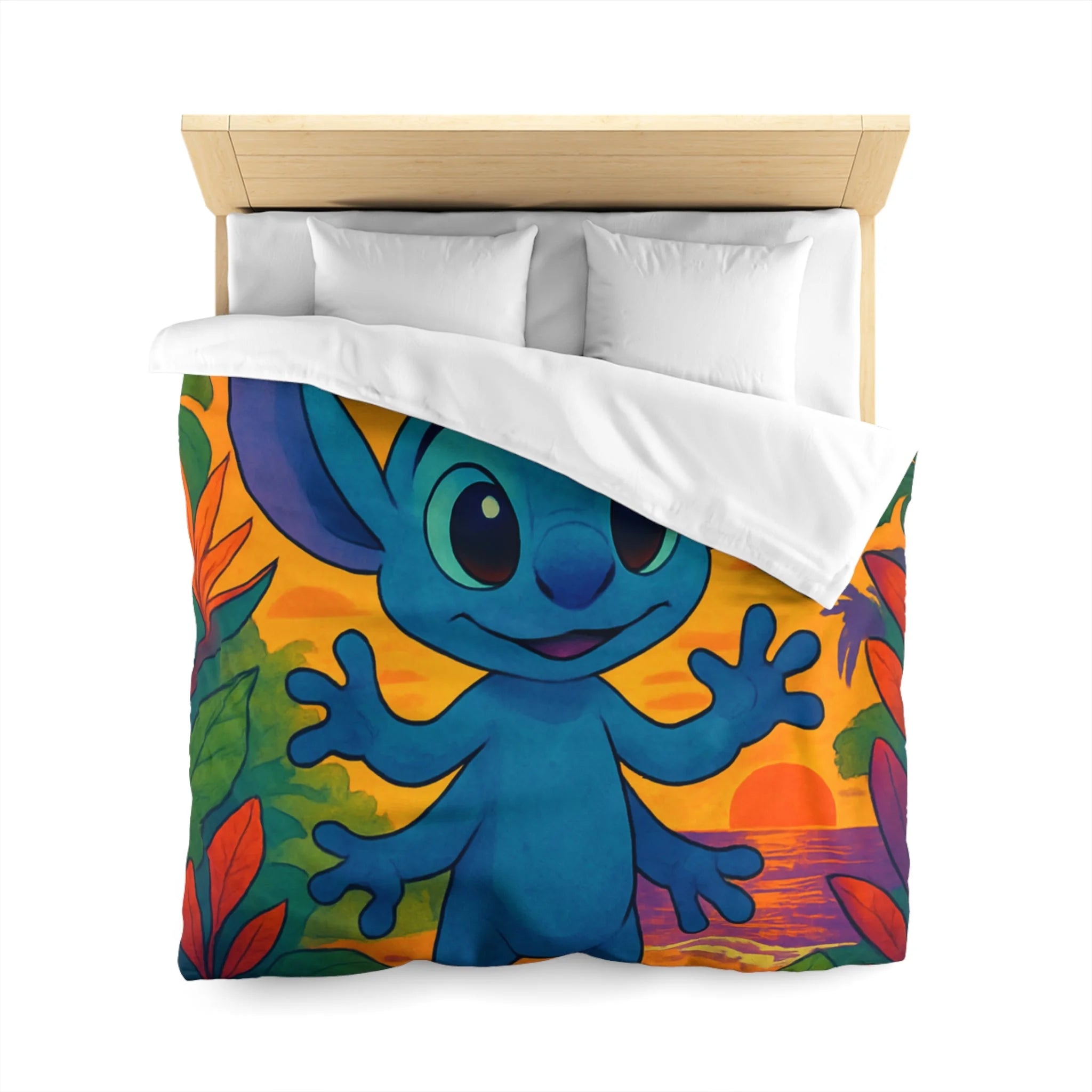 Housse de Couette Microfibre Design Artistique Moderne Décoration Chambre Confort Premium