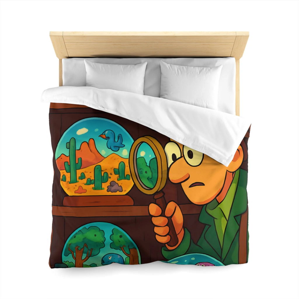 Housse de Couette Thématique Exploration Dinosaure et Océan pour Chambre Enfant Aventure Originale