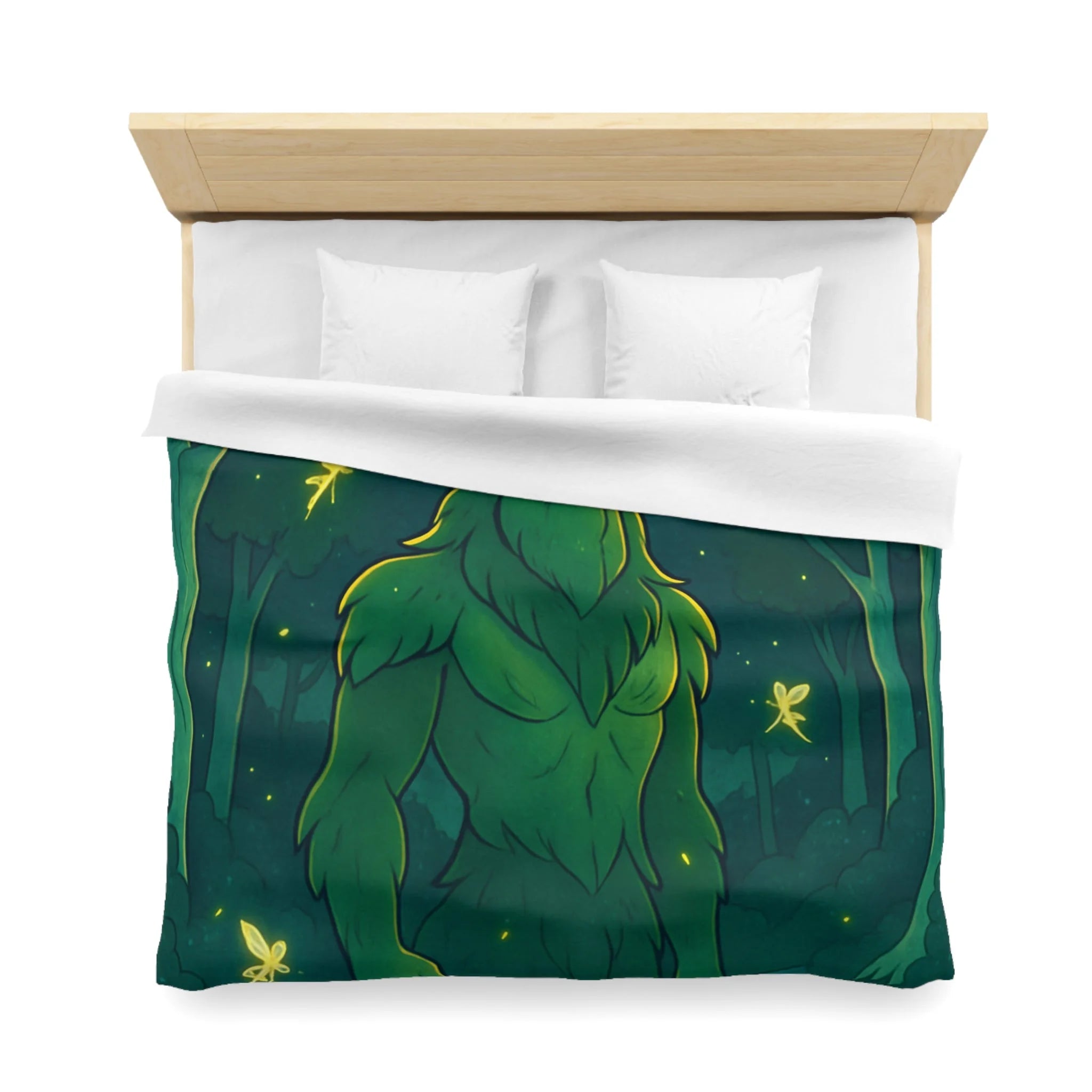 Housse de Couette Microfibre Illustration Unique Design Moderne Décoration Intérieure Raffinée