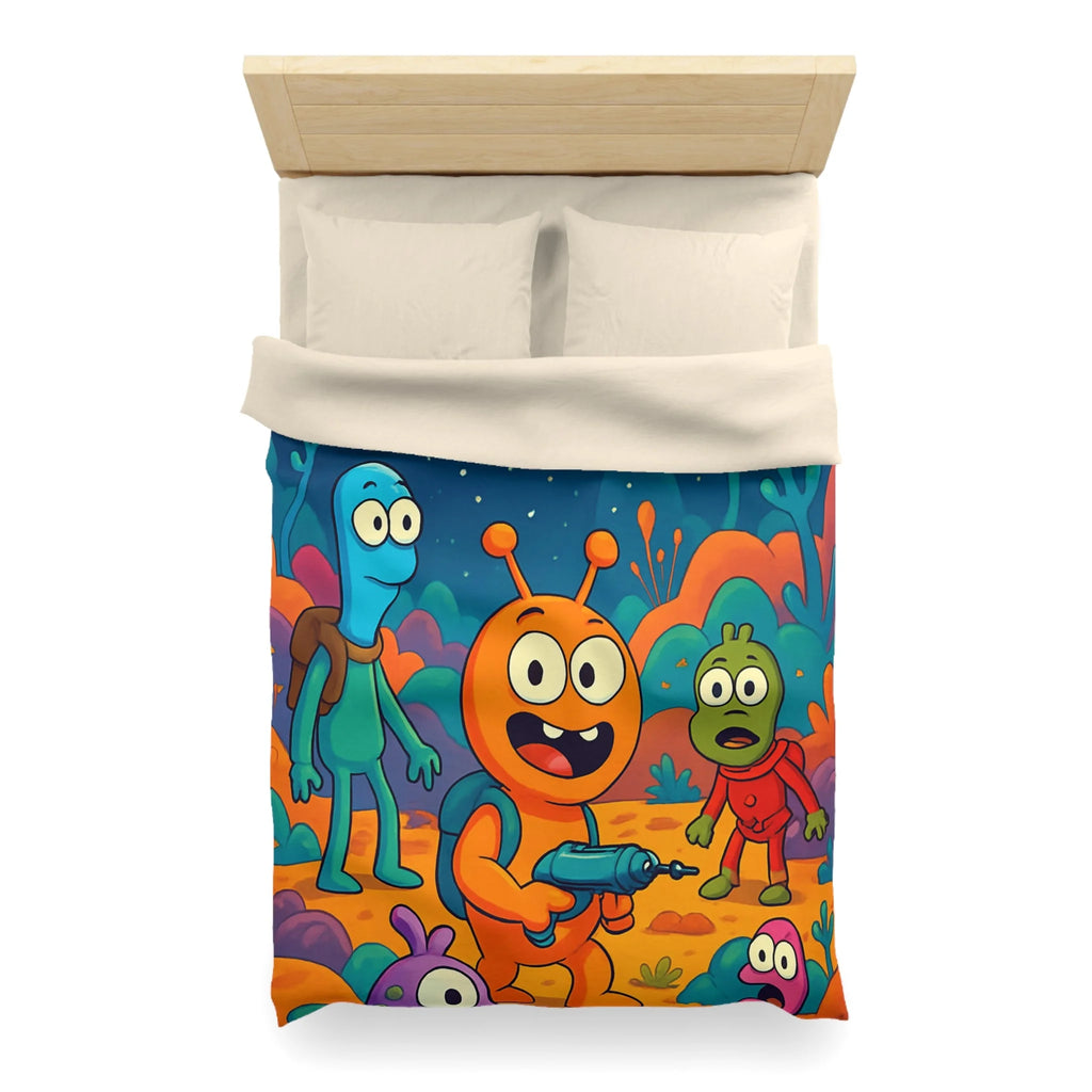 Housse de Couette Microfibre Design Artistique Moderne Décoration Chambre Confort Premium