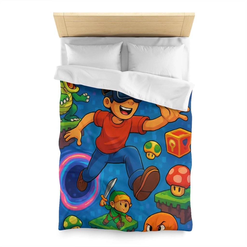 Housse de Couette Microfibre Illustration Unique Design Moderne Décoration Intérieure Raffinée