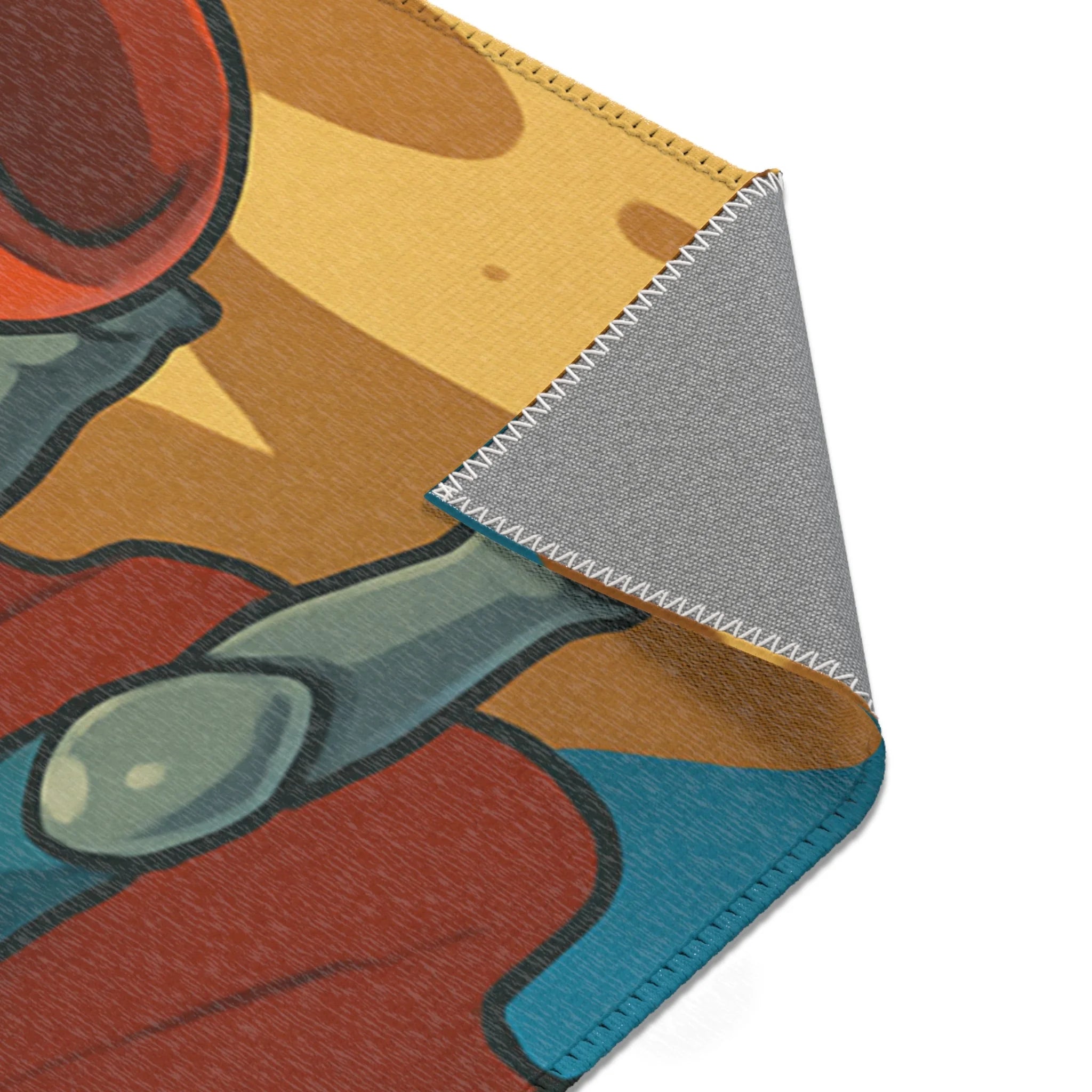 Tapis Unique pour Salle de Bain avec Design Chevaleresque et Humour Ludique