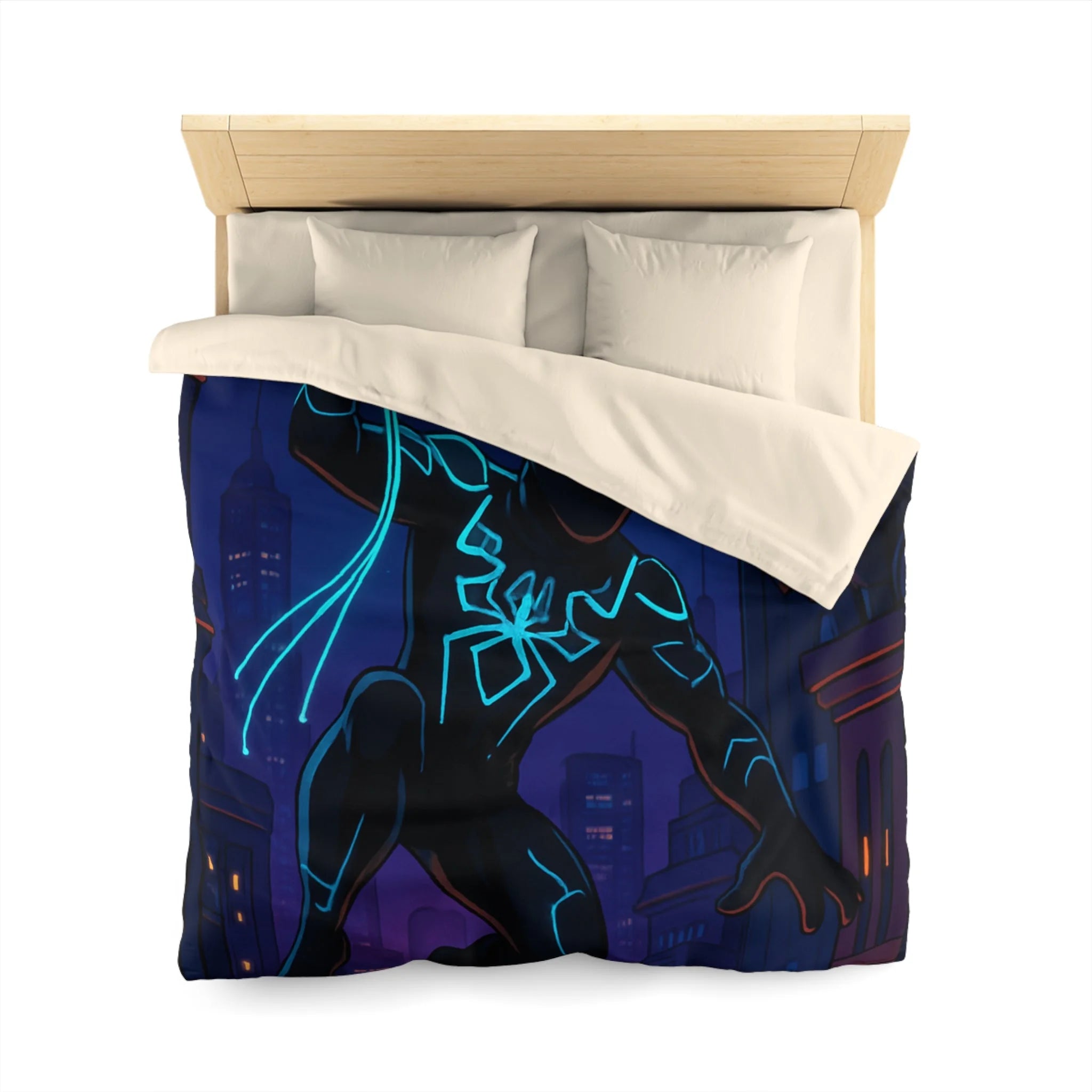 Housse de Couette Microfibre Illustration Unique Design Moderne Décoration Intérieure Raffinée