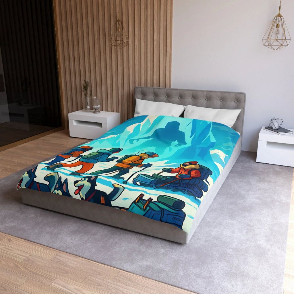 Housse de Couette Microfibre Illustration Unique Design Moderne Décoration Intérieure Raffinée