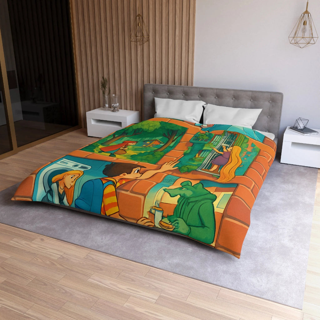 Housse de Couette Microfibre Création Artistique Moderne Design Exclusif Décoration Chambre