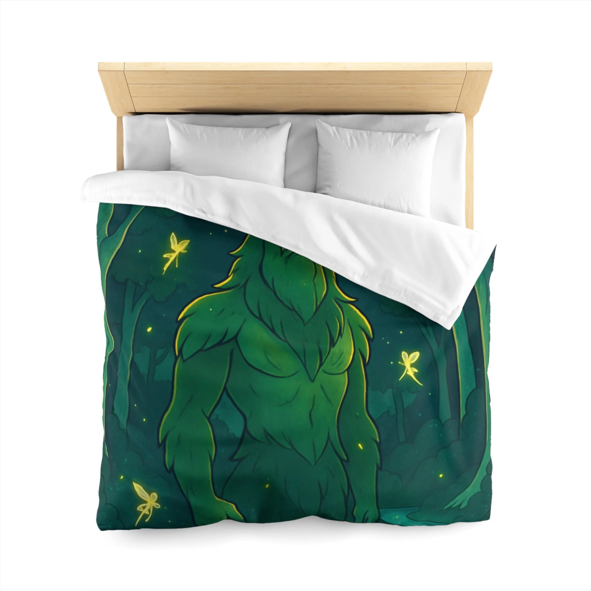 Housse de Couette Microfibre Illustration Unique Design Moderne Décoration Intérieure Raffinée