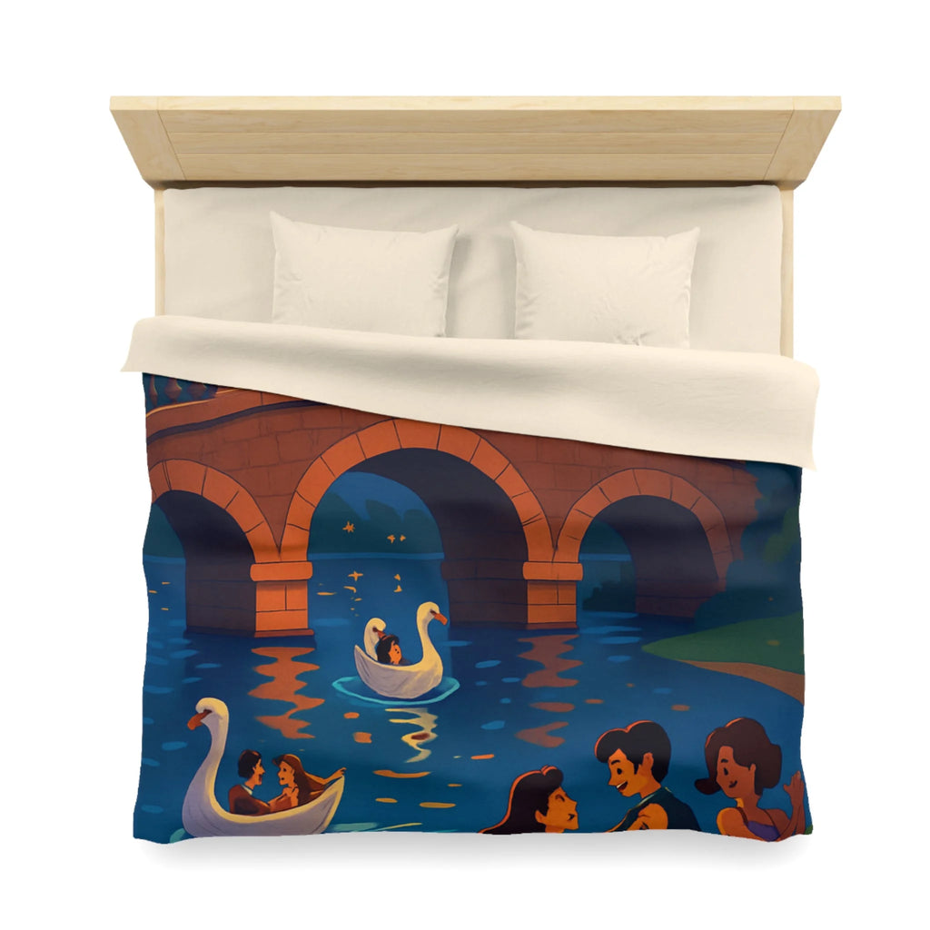 Housse de Couette Microfibre Illustration Unique Design Moderne Décoration Intérieure Raffinée
