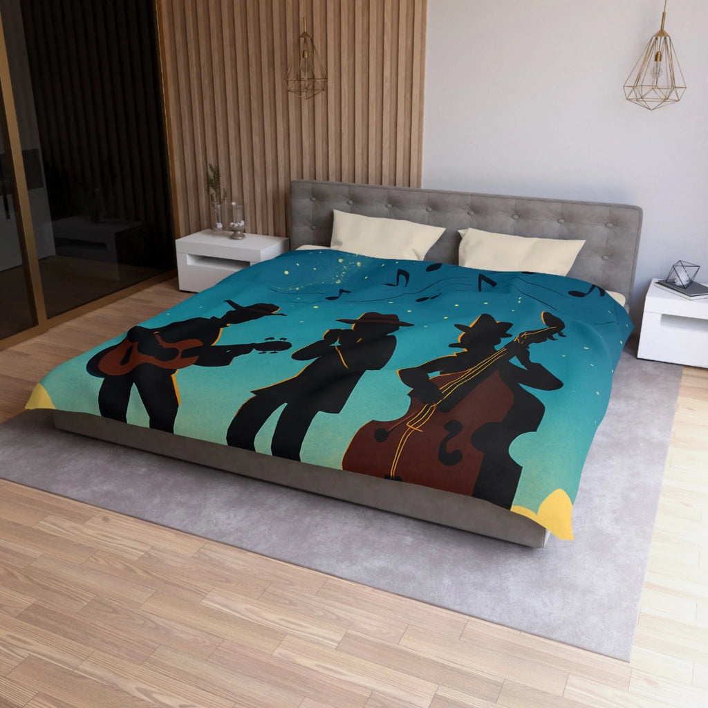 Housse de Couette Microfibre Design Artistique Moderne Décoration Chambre Confort Premium