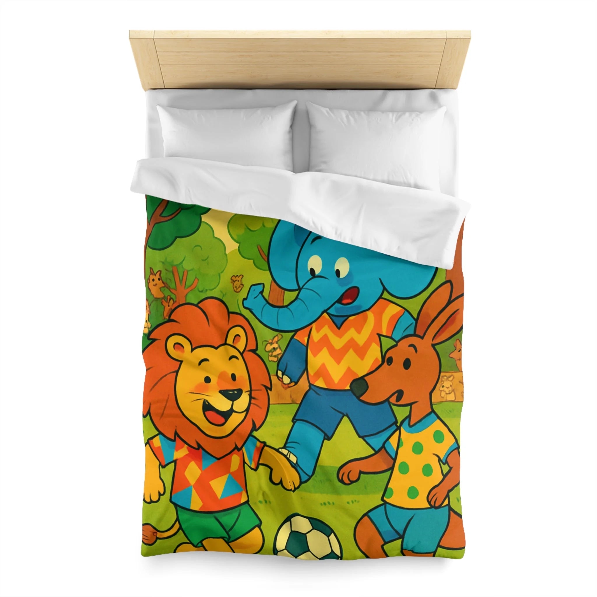 Housse de Couette Microfibre Motif Créatif Original Style Contemporain Chambre Élégante