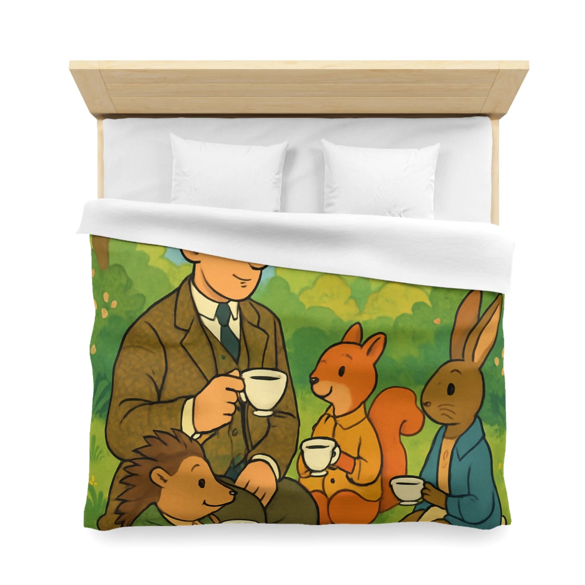 Housse de Couette Microfibre Design Artistique Moderne Décoration Chambre Confort Premium