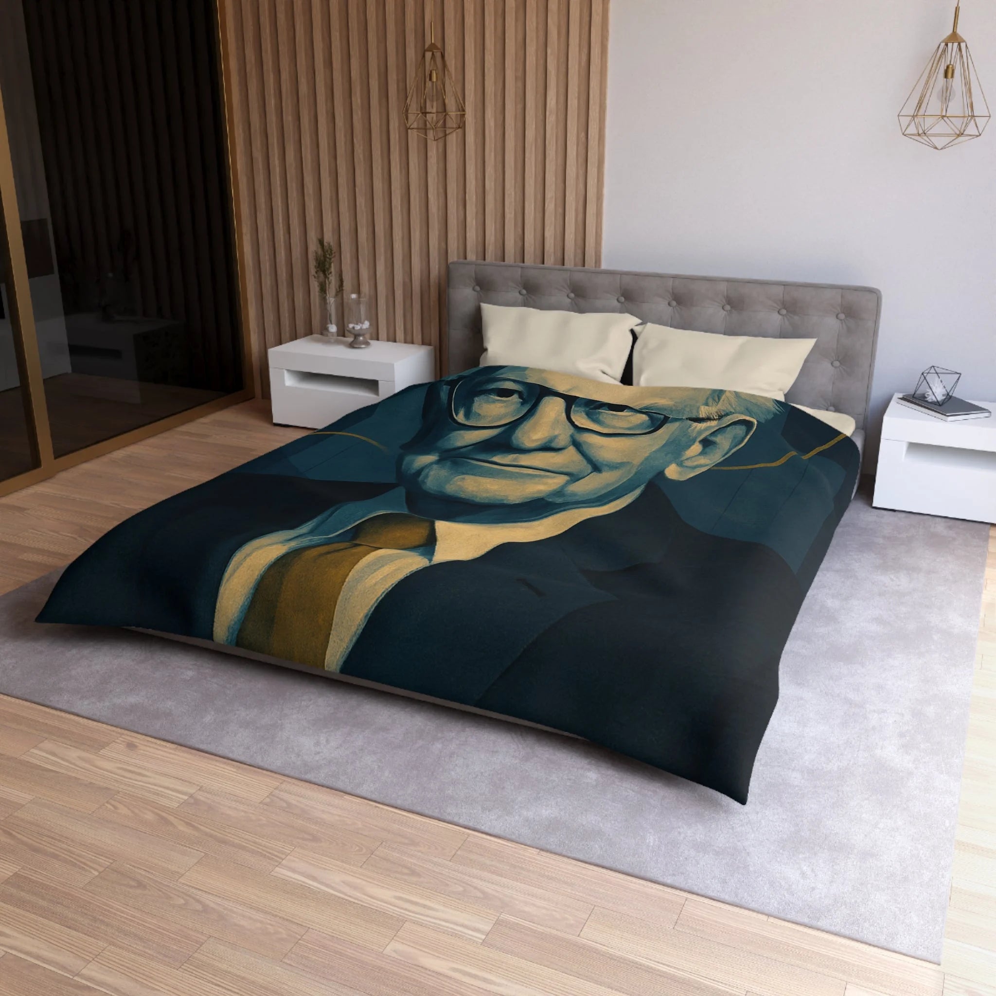 Housse de Couette Microfibre Création Artistique Moderne Design Exclusif Décoration Chambre