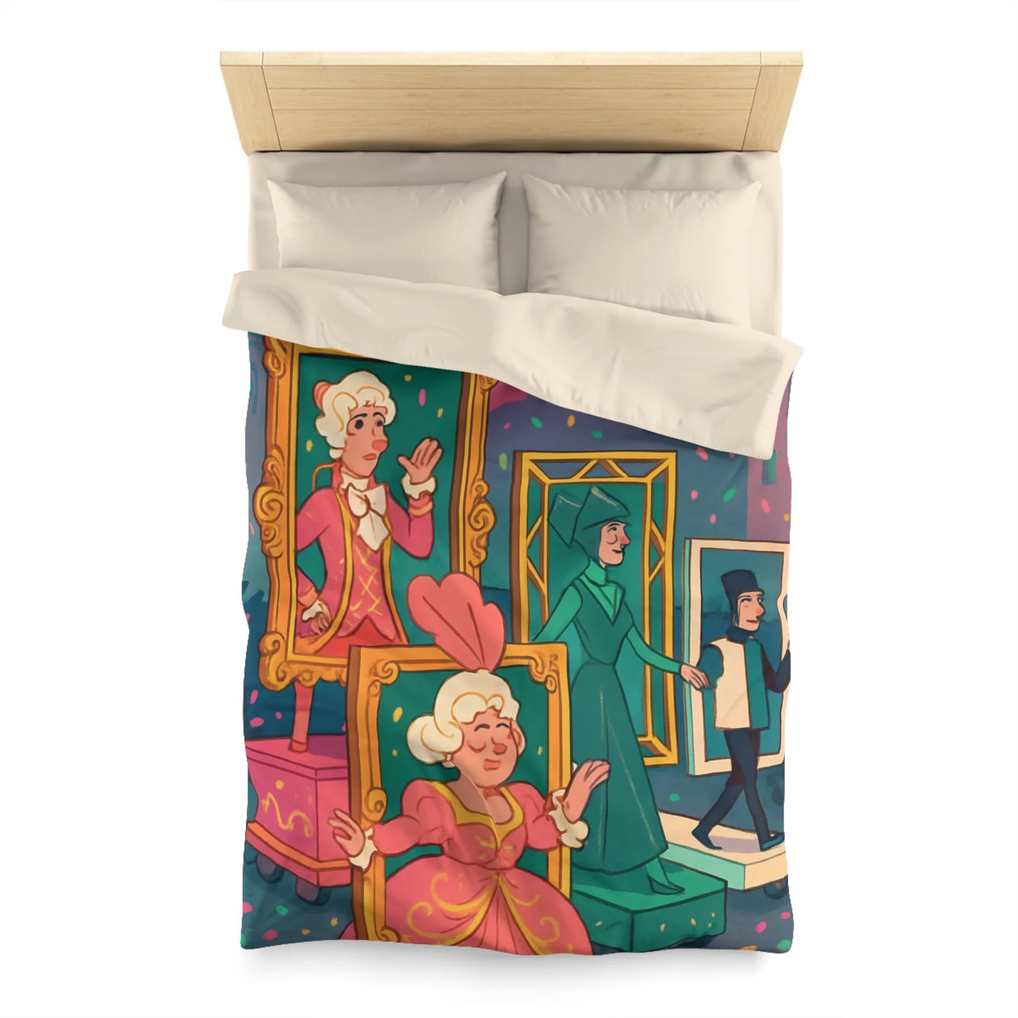 Rêveries Festives : Motifs Baroques Animés pour Embellir Votre Chambre à Coucher