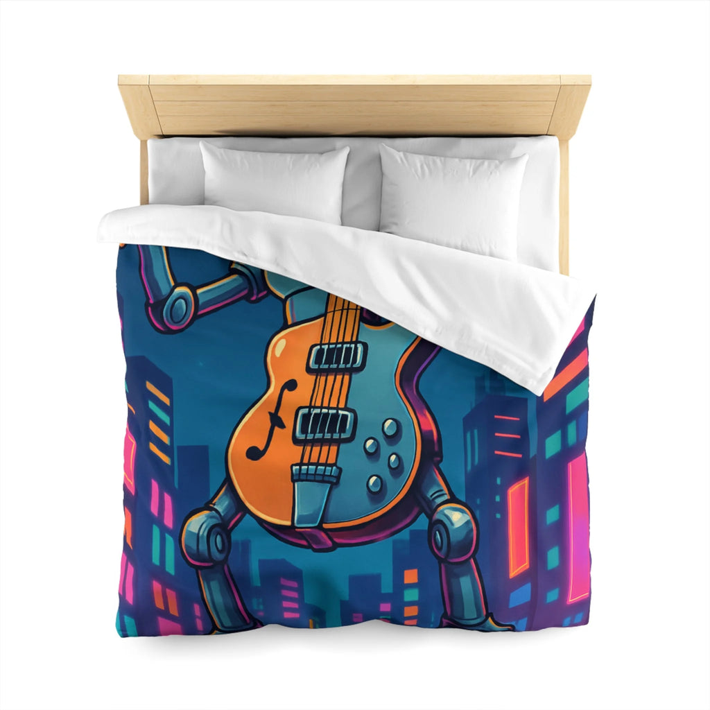 Housse de Couette Microfibre Design Artistique Moderne Décoration Chambre Confort Premium