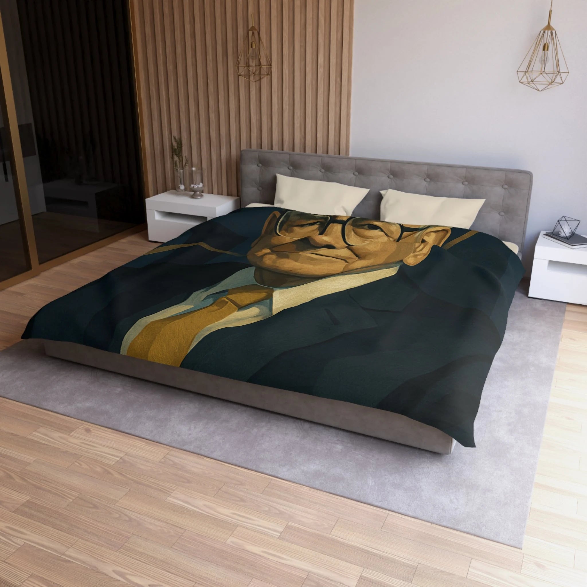 Housse de Couette Microfibre Création Artistique Moderne Design Exclusif Décoration Chambre