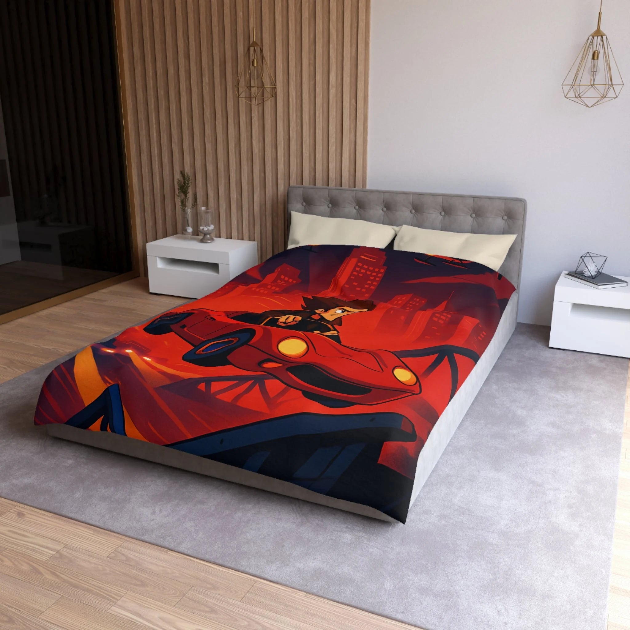 Housse de Couette Microfibre Création Artistique Moderne Design Exclusif Décoration Chambre