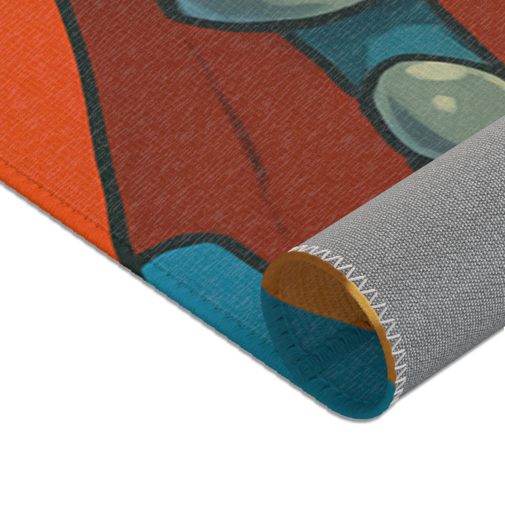 Tapis Unique pour Salle de Bain avec Design Chevaleresque et Humour Ludique