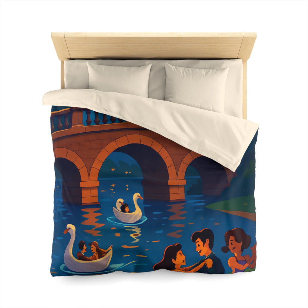 Housse de Couette Microfibre Illustration Unique Design Moderne Décoration Intérieure Raffinée