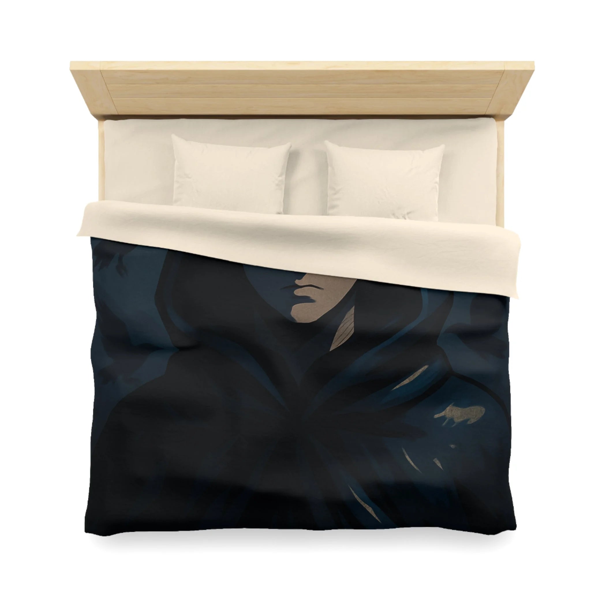 Housse de Couette Microfibre Design Artistique Moderne Décoration Chambre Confort Premium